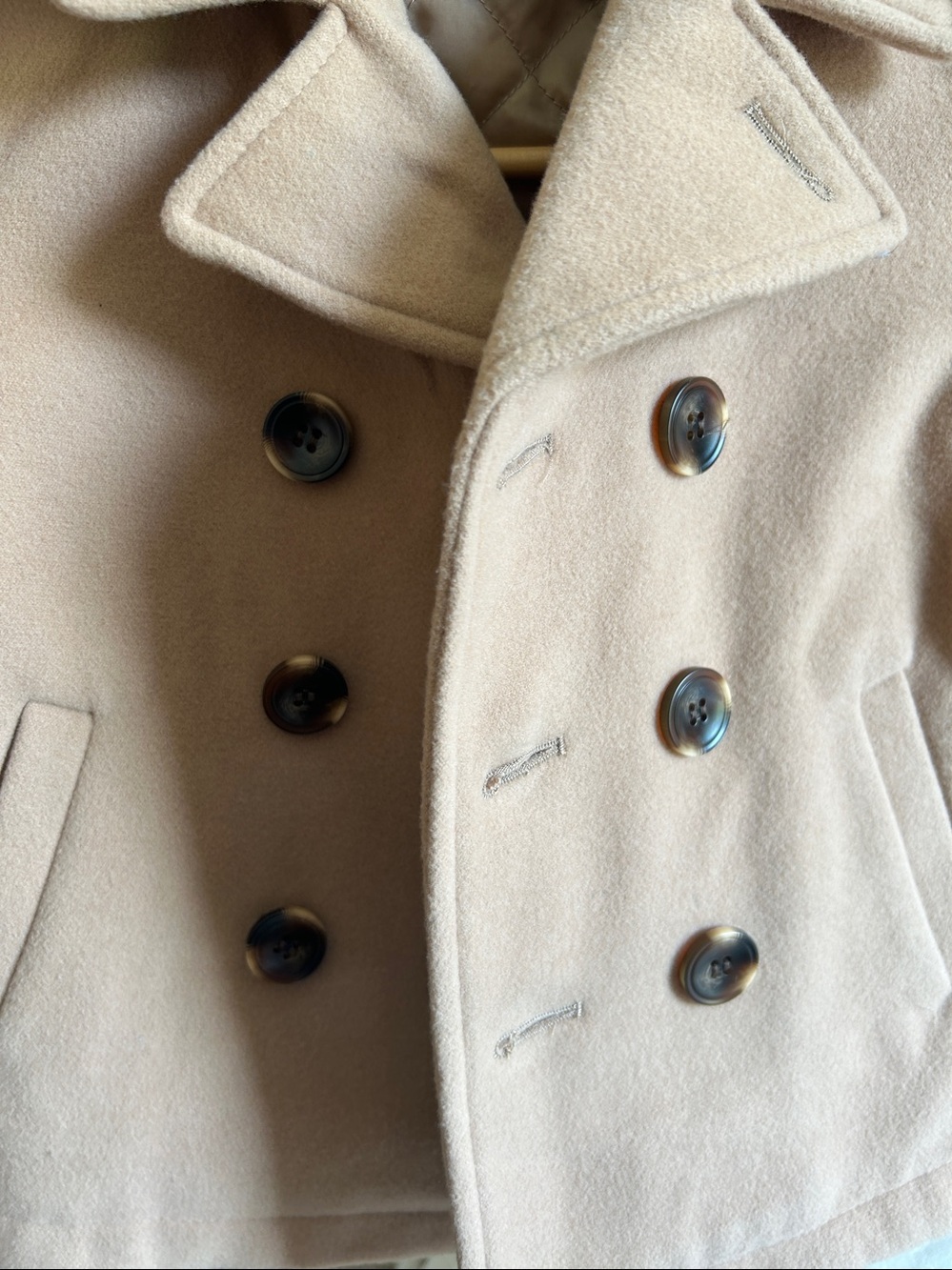 S Rothschild & CO
Toddler and Little Boy 4 Double Breasted Peacoat Tan - Picture 6 of 9